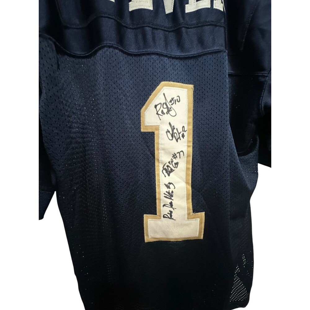 Tri Cities Fever Arena League Sewn Football Jersey #1 Autographed 2007 RARE L - Picture 9 of 10